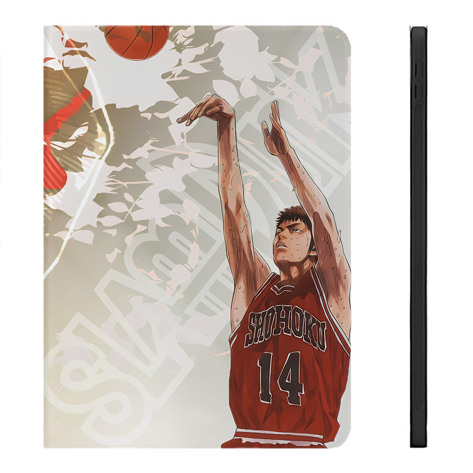 （画像用） SLAM DUNK／スラムダンク IPadケース ペンホルダー付き ブックスタイルデザイン
